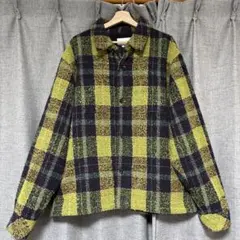 thisisneverthat ブークレ チェックシャツ　オリーブのサムネイル