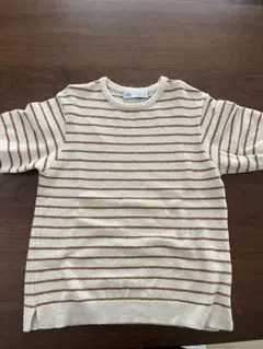 120 ZARA 半袖 Tシャツ 6-7歳 ストライプ