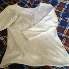 ライトグレー 長袖インナー　M