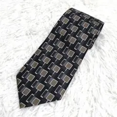 【極美品】GUCCI グッチ メンズネクタイ ネイビー シルク100%