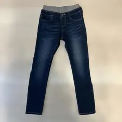 【美品】 デニム風ストレッチパンツ　130 しまむら　ガールズ
