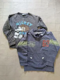 ミッキーマウス トレーナー 28　2枚セット　130cm