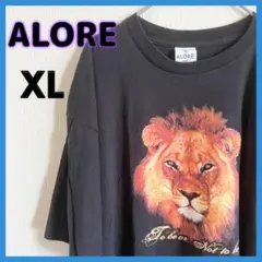 ALORE ゆるだぼTシャツ　ライオン　ブラックのサムネイル