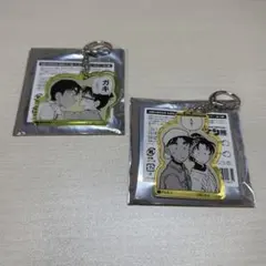 コナン展　アクリルキーホルダー　服部平次　遠山和葉　江戸川コナン