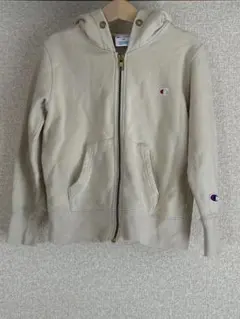 チャンピオン Champion キッズ　フルジップパーカー 120cm ベージュ