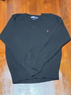 Polo by Ralph Lauren ブラック Vネック セーター M