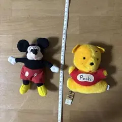 ミッキーマウスとプーさん ぬいぐるみセット