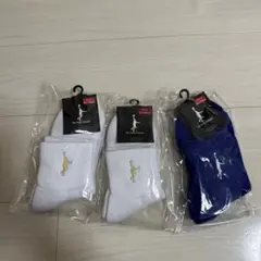 刺繍ロゴ付きソックス