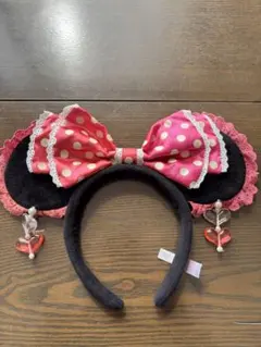 ディズニー ミニー カチューシャ イヤリング ピンク