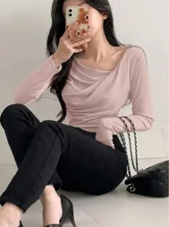 GRL 3Wayドレープカシュクールトップス[dk1261] ピンク