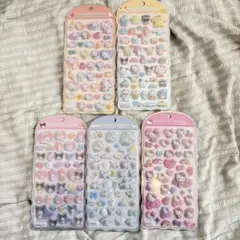 サンリオ　コットンパフィーシール　5種セット