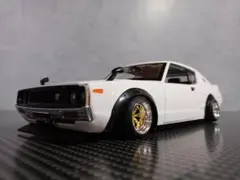 1/43　スカイライン改　ケンメリ2Dr　レーシングハート　アルミ製　深リム 1/43 スカイライン改 ケンメリ2Dr レーシングハート アルミ製 深リム