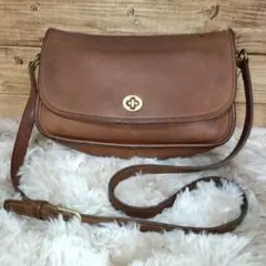 希少 old coach ショルダー レザー 9790 ターンロック