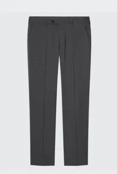 UNIQLO 感動パンツ ウールライク ダークグレー 120×85