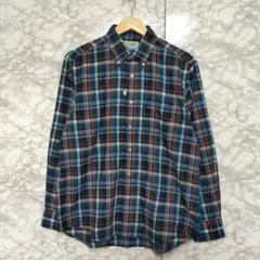 クロコダイル メンズシャツ ワイシャツ チェック柄 カジュアル L タグ付き