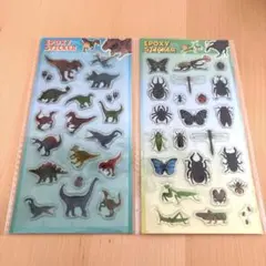 新品　昆虫　恐竜　キラキラ　シール　セット
