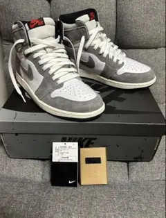 Nike Air Jordan 1 Black and Smoke Grey