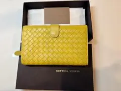 【箱有】BOTTEGA VENETA ボッテガヴェネタ 二つ折り財布 イエロー