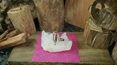 赤龍紋 小粒一眼山形天珠・赤龍紋 五眼天珠の2個セット