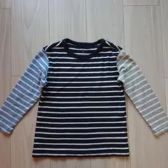 UNIQLO 長袖 カットソー 110cm ストライプ