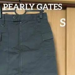 パーリーゲイツ　ゴルフ　スカート　S 黒　ストレッチ素材
