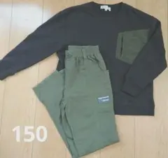 150 男の子 LOGOS DAYS トレーナー・カーゴパンツ 2点セット