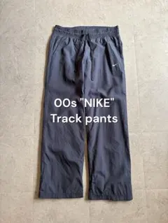 Y2K 00s NIKE トラックパンツ スウッシュワンポイント ネイビー S