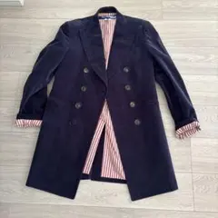 【エル】ETRO ダブル テーラードジャケット 46 ネイビー 裏地レッド エル様専用】ETRO ダブル テーラードジャケット 46 ネイビー 裏地