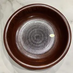 木製 菓子器 中型 ダークブラウン　漆　アンティーク　レトロ