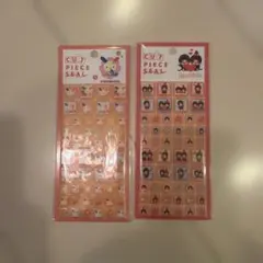 ウサハナ　モンチッチ　タイルシール　カットピースシール　2枚セット