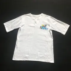 80s 90s 昭和レトロ ミッキー ミニー ヘンリーネック2way tシャツのサムネイル