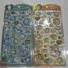 ポチャッコ・ポムポムプリン キラキラシール 2シートセット