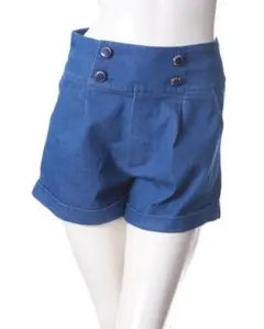 INGNI ハイウエスト デニムショートパンツ