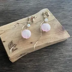 【ハンドメイド】 イヤリング 春いろ