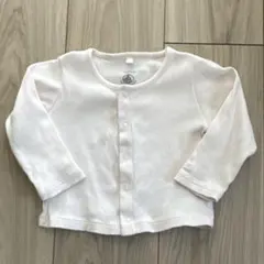 プチバトー カーディガン 12m 74cm 70cm 薄ピンク