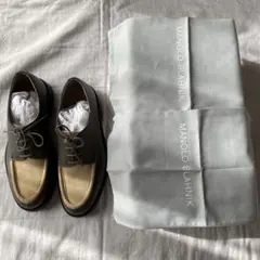 【最終価格】【UK8】manolo blahnik モカシンシューズ 2025年最新】MANOLO BLAHNIK モカシン・デッキシューズの人気