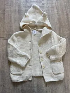 baby GAP くまさんカーディガン 80サイズ　アイボリー