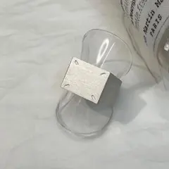 スクエア 四角 リング シルバー ヴィンテージ オープンリング フリーサイズ
