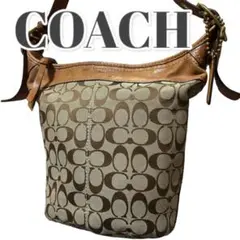 COACH コーチ　ショルダーバッグ　2way 11437 ブラウン　バケツ型