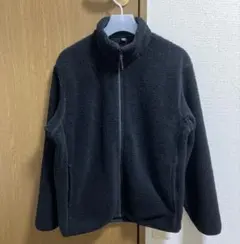 ユニクロ ボアフリースジャケット 黒