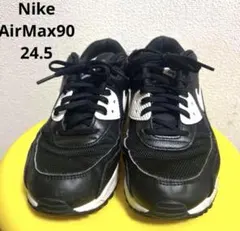 NIKE AirMax90 24.5cm ブラック ホワイト　エアマックスのサムネイル