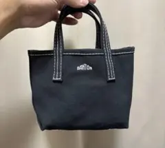 DANTON キャンバス ミニトートバッグ ブラックのサムネイル