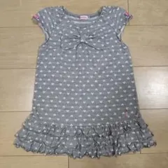★美品★ミキハウス★リーナちゃん★ハート柄のドットが可愛いチュニック★120★