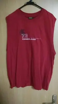 ティンバーランドTシャツ ダークレッド(エンジ系) XL 目立った傷や汚れなし