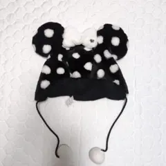 ディズニーファンキャップ　ミニー　ドット　水玉