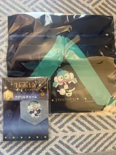 サンリオ　ハッピーくじ　ハンギョドン　巾着　アクリルチャーム