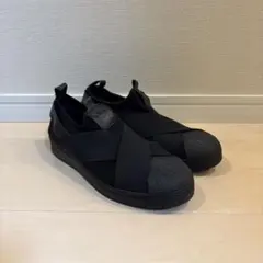 adidas アディダス スーパースター　スリッポン　オールブラックp