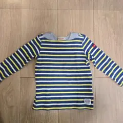 miki HOUSE ストライプ 長袖Tシャツ 90