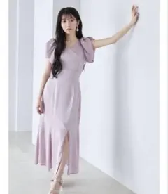 dazzlin サテンカシュクールマーメイドワンピースのサムネイル