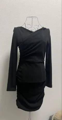 SHEIN ワンピース　ブラック　カットソー　ブラック　Mサイズ　新品